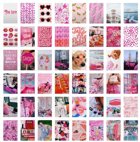 Preppy Photo Collage Kit 50pc Etsy Preppy Wall Collage Photo