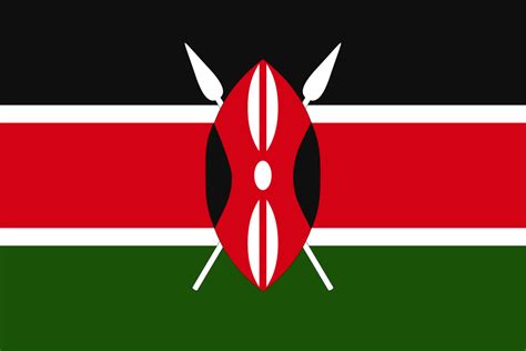 Buy Kenya National Flag Online Printed And Sewn Flags 13 Sizes
