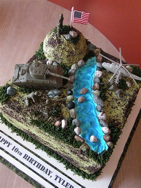 This post may contain affiliate links. Army Battle Scene Birthday Cake - CakeCentral.com