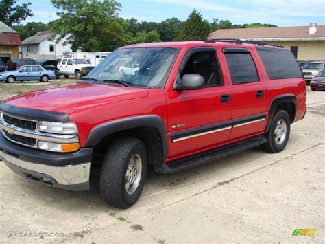 2000 Victory Red Chevrolet Suburban 1500 Ls 4x4 68367094 Photo 7