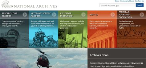 National Archives National Archives Military Records Veterans Services
