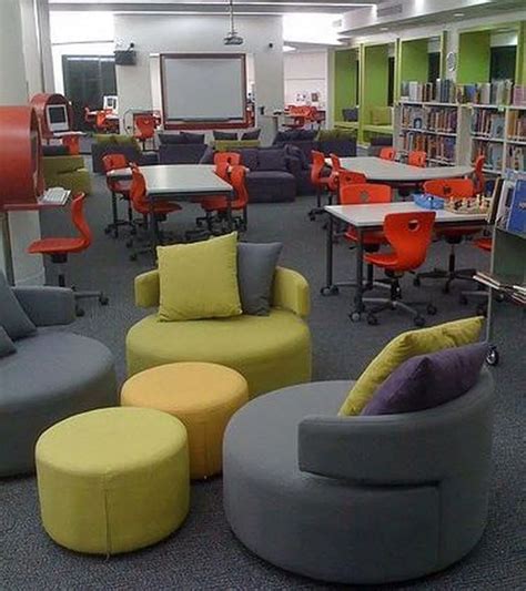 Cozy And Modern Library To Rock This Year 46 Library Seating School