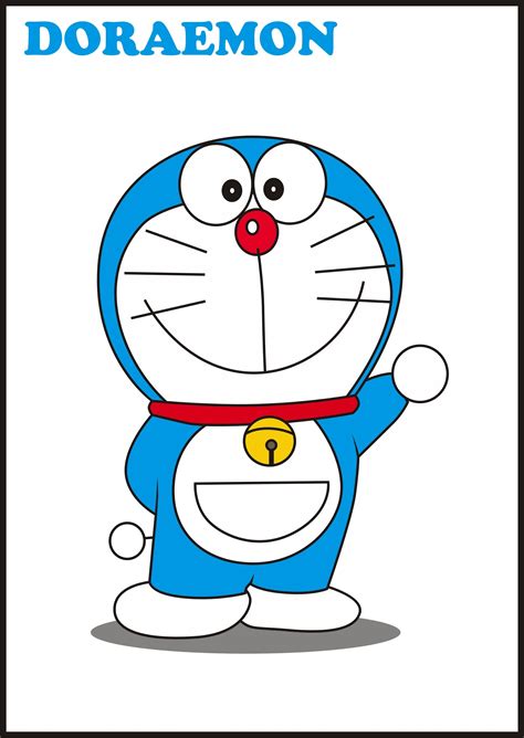 Doraemon Cartoon Characters Drawing With Color Learn How To Draw Cute