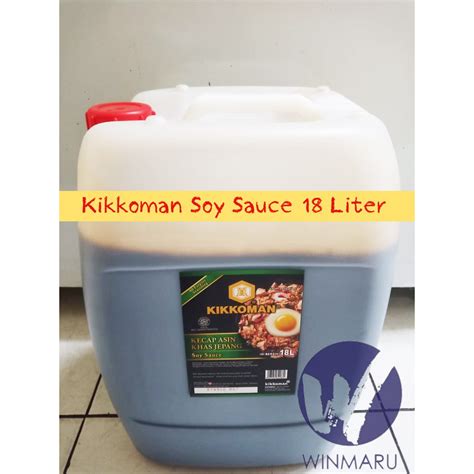 Jual Kikkoman Shoyu Soy Sauce 18l 18 L Shopee Indonesia