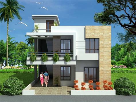 Incredible Simple Duplex House Design In India