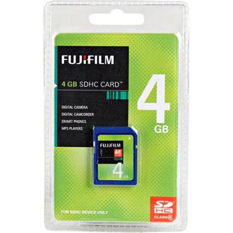 Fujifilm 4gb Sdhc Memory Card 600006040 Bandh Photo Video