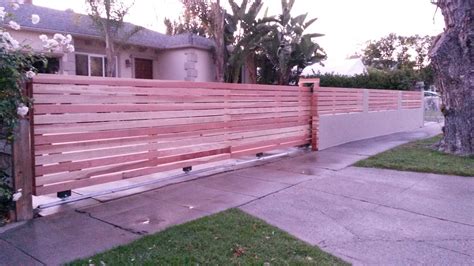 19 Long Horizontal Wood Rolling Driveway Gate Matching Fence Inserts