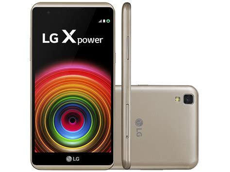 Smartphone Lg X Power 16gb Dourado Dual Chip 4g Câm 13mp Flash Tela 5