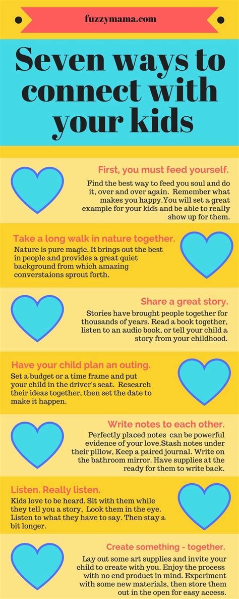 Seven Ways To Connect With Your Kids Fuzzymama Good Parenting