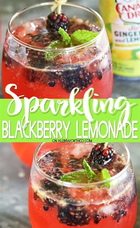 Sparkling Blackberry Lemonade Is A Refreshing Drink Loaded With Lemon