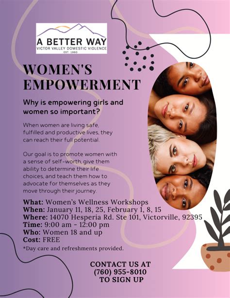 Womens Empowerment Workshop A Better Way