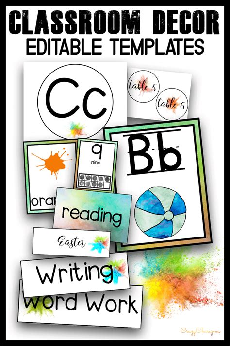 Printable Classroom Decor