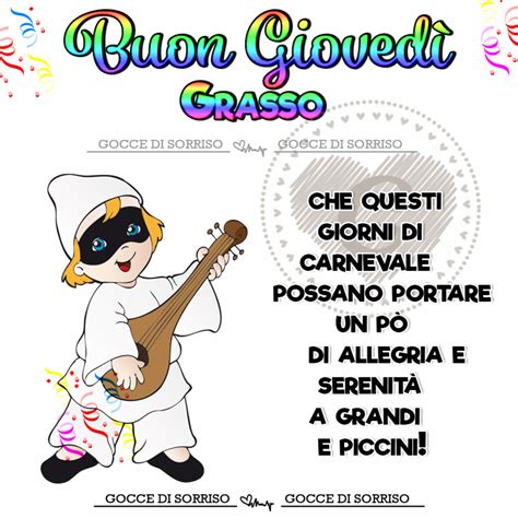 L'occhio vorrà anche la sua parte, ma il. Buon Giovedì Grasso immagini con frasi ...