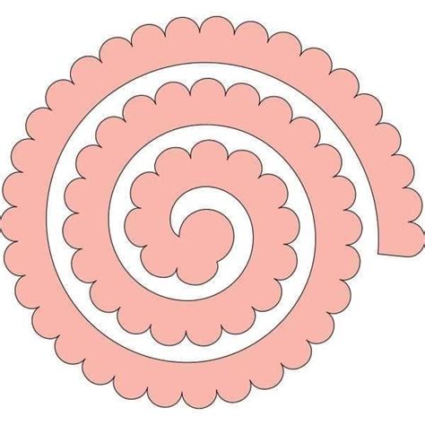 Use This Template To Make 3 D Flowers Rolled Paper Flowers Paper