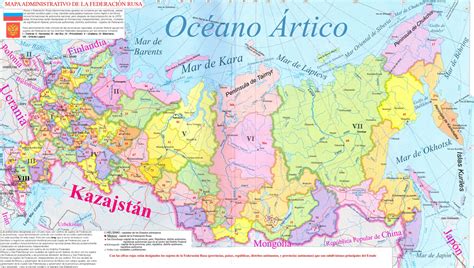 Mapa Rusia Actual