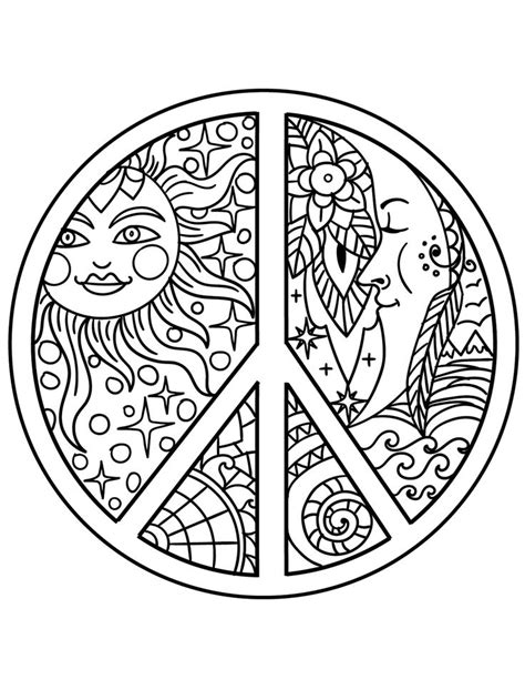 Free Hippie Coloring Pages Download And Print Hippie Coloring Pages In