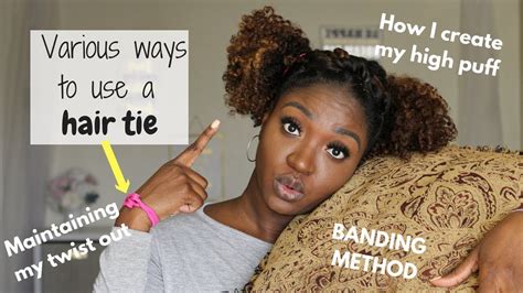 How To Use Snappee Hair Ties Natural Hair Youtube