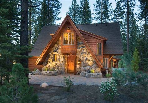 15 Inspiring Log And Stone Cabins Photo Architecture Plans 14203