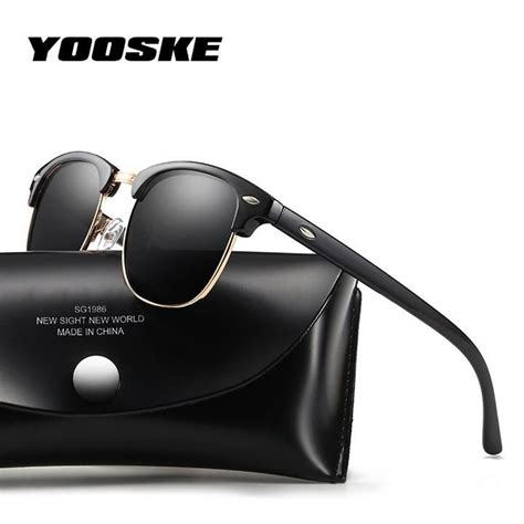 Yooske Classic Polarized Sunglasses Men Women Retro Brand Designer Sun Polarized Sunglasses