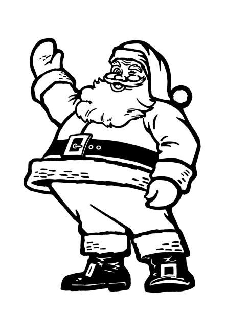 Cute santa clipart christmas santa clip art santa face clipart commercial use winter kawaii santa claus head images cu pravokrugulnik 5 out of 5 stars 120. Best Black And White Santa Illustrations, Royalty-Free ...