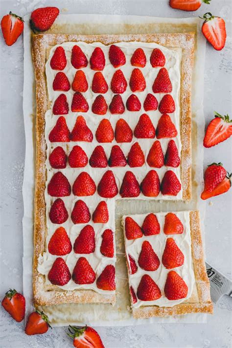 Strawberry Puff Pastry Tart Recipe Vegan Aline Made