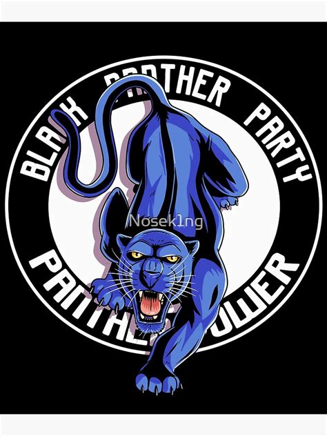 Black Panther Party Logo Art Print For Sale By Nosek1ng Redbubble
