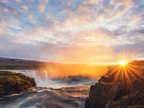 Godafoss Sunset ~ Discover Iceland Iceland Private Tours 4x4 Super