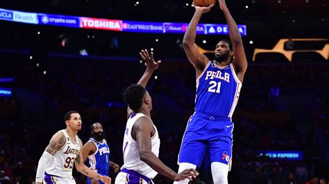 Player Grades Joel Embiid Leads Sixers Past Short Handed Lakers