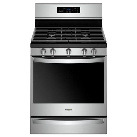 Whirlpool 5 Burner 58 Cu Ft Self Cleaning Convection Freestanding Gas