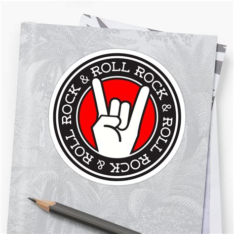 Rock And Roll Sticker By Bobbyg305 Redbubble
