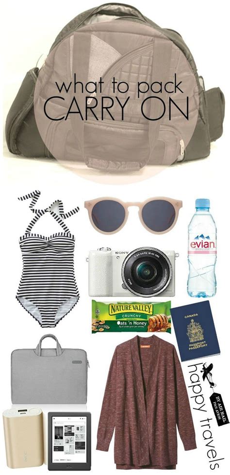 What To Pack In A Carry On ⋆ Chic Everywhere Carry On Bag Essentials
