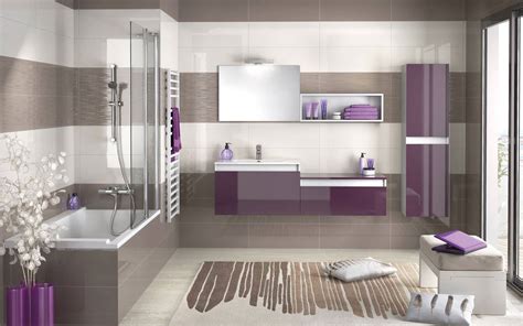 Et ce sont aussi des couleurs « universelles » qui plaisent plus facilement en cas de vente de votre maison. Salle de bain Taupe et Violet | Idée salle de bain, Salle ...