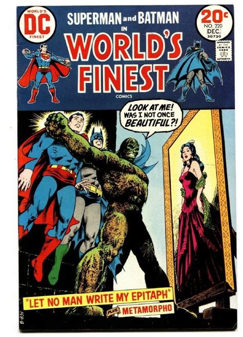 Worlds Finest 220 Comic Book 1972 Dc Batman Superman Comic Books