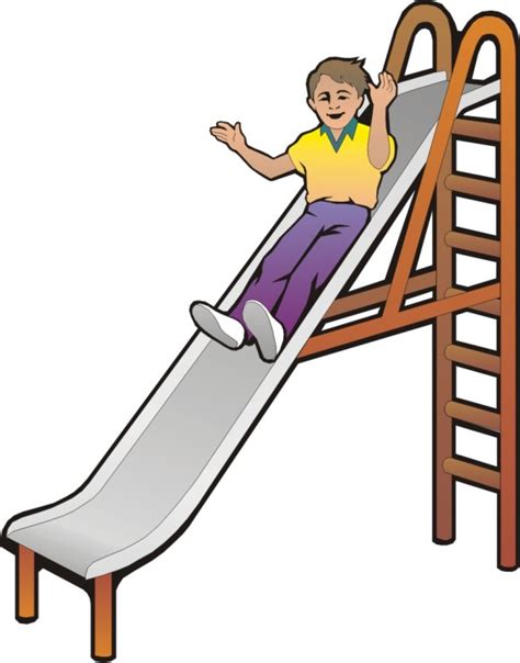 Child On A Slide Clip Art Library
