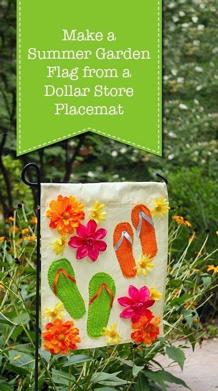 Make A Summer Garden Flag From A Dollar Store Placemat Pretty Handy