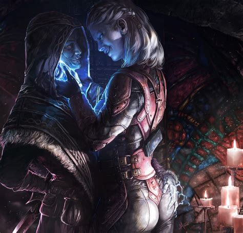 Skyrim Astrid And The Dragonborn By Onibox On Deviantart Elder