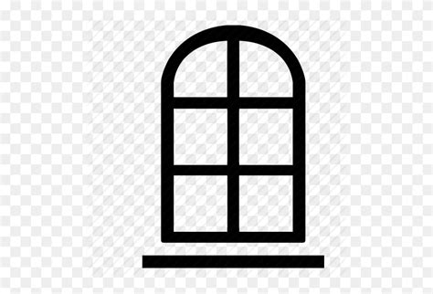 Icon Window Clipart Best Clip Art Black And White Door And Window
