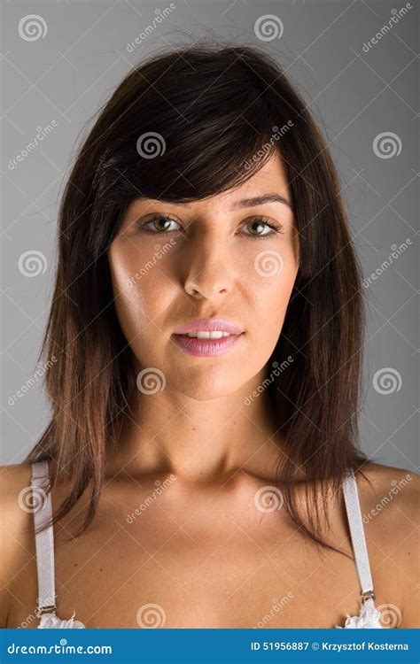 Slim Girl Posing In A Sensual Lingerie Stock Image Image Of
