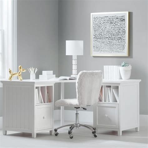 Anthropologie elowen swivel desk chair. Polar Bear Faux-Fur Airgo Arm + Armless Chair| Desk Chair | Pottery Barn Teen