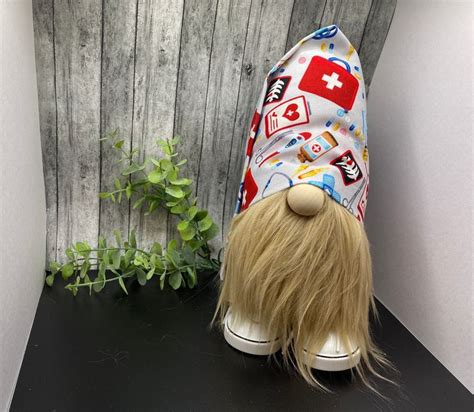 Nurse Or Doctor Gnome Medical Gnome Home Office Decor Etsy Gnomes
