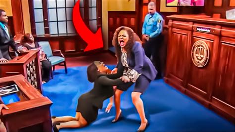 Craziest Woman Fights On Paternity Court Youtube
