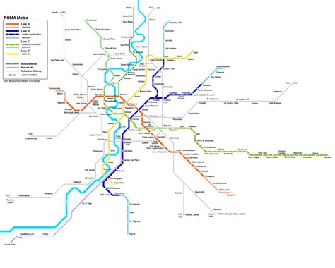 Mapa Do Metro Roma