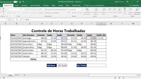 Excel Como Calcular Horas Trabalhadas E Horas Extras No Excel Youtube
