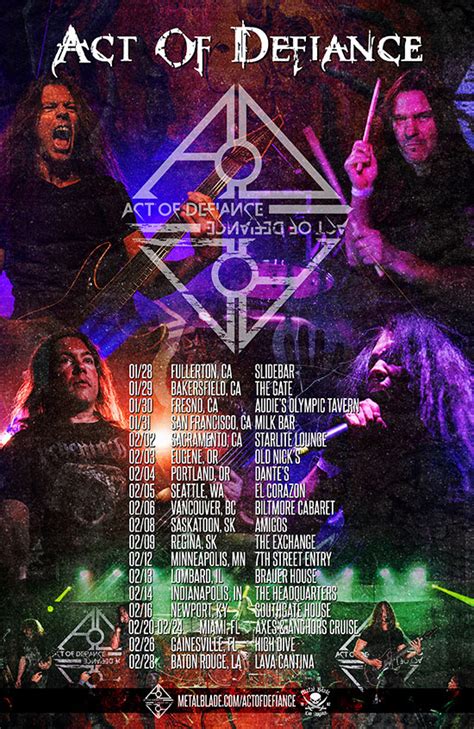 Act Of Defiance Announces North American Headlining Tour Plus Select
