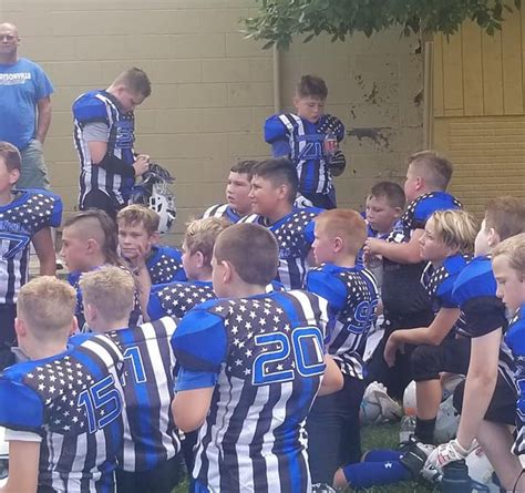 Youth Football Program Honors Police With Thin Blue Line