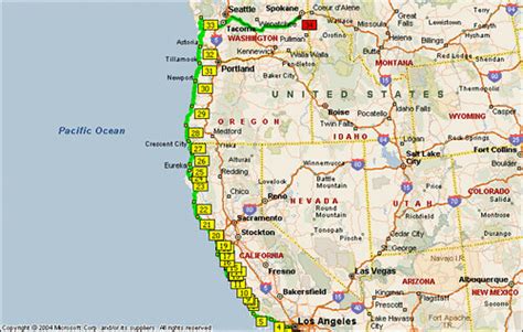 Pacific Coast Highway Street And Trips Map Of Pch Route Flickr