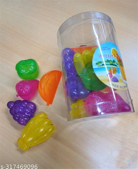 Reusable Fruit Shape Ice Cubes Pack Of 18 Cubes Packaging Type