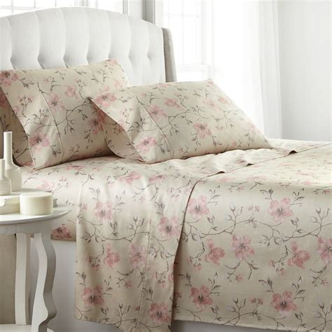 Inch Extra Deep Pocket Luxury Cotton Sateen Mystic Garden Bed Sheet