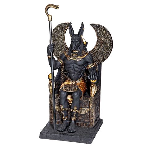 Buy Design Toscano Wu76733 Egyptian God Anubis Sitting On The Throne Of