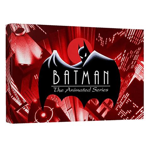 Trevco Batman The Animated Series Btas Logo BM Canvas Wall Art With BK